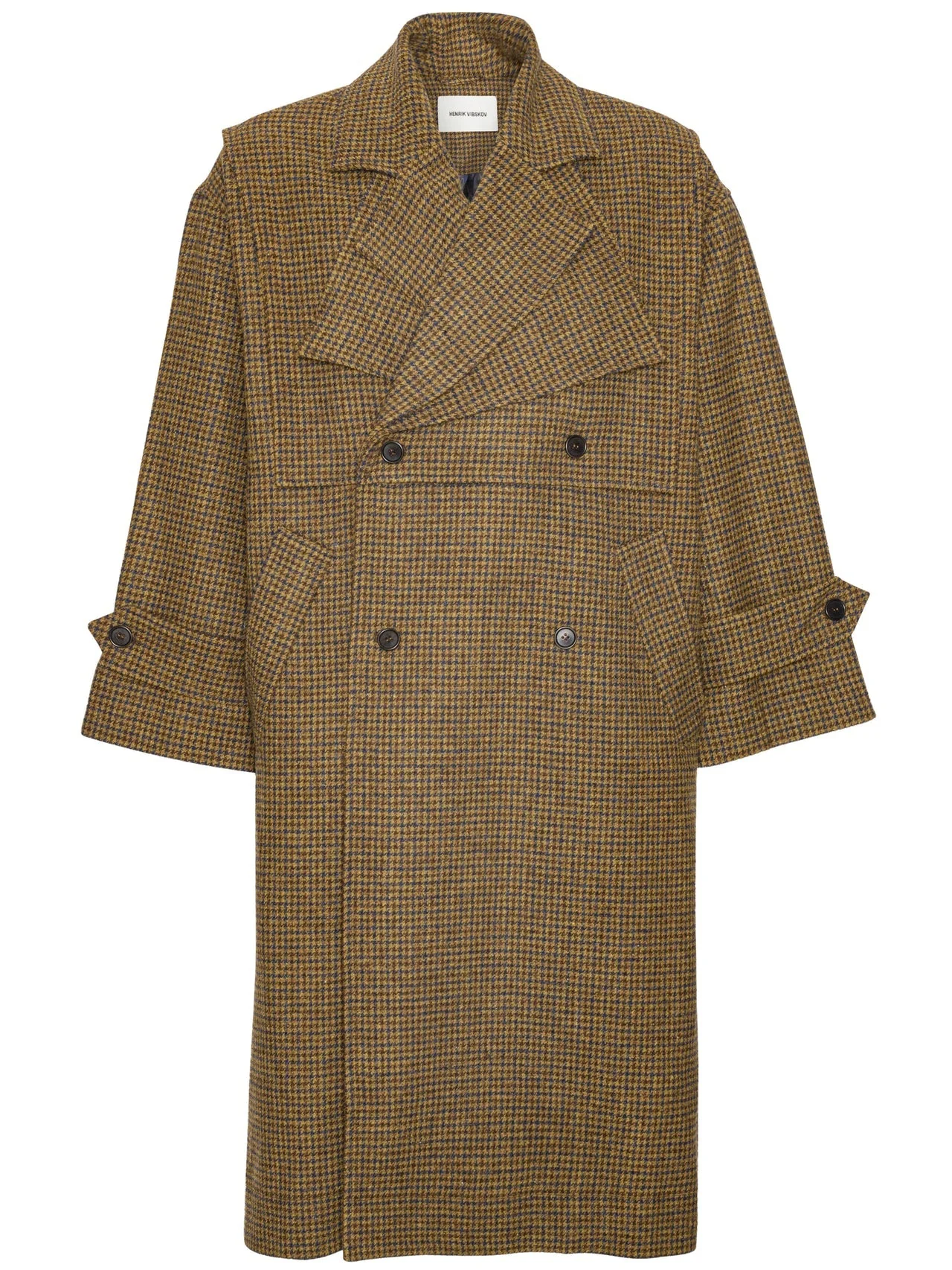 Henrik Vibskov Hands Down Coat - Pied de Poule - Image 3