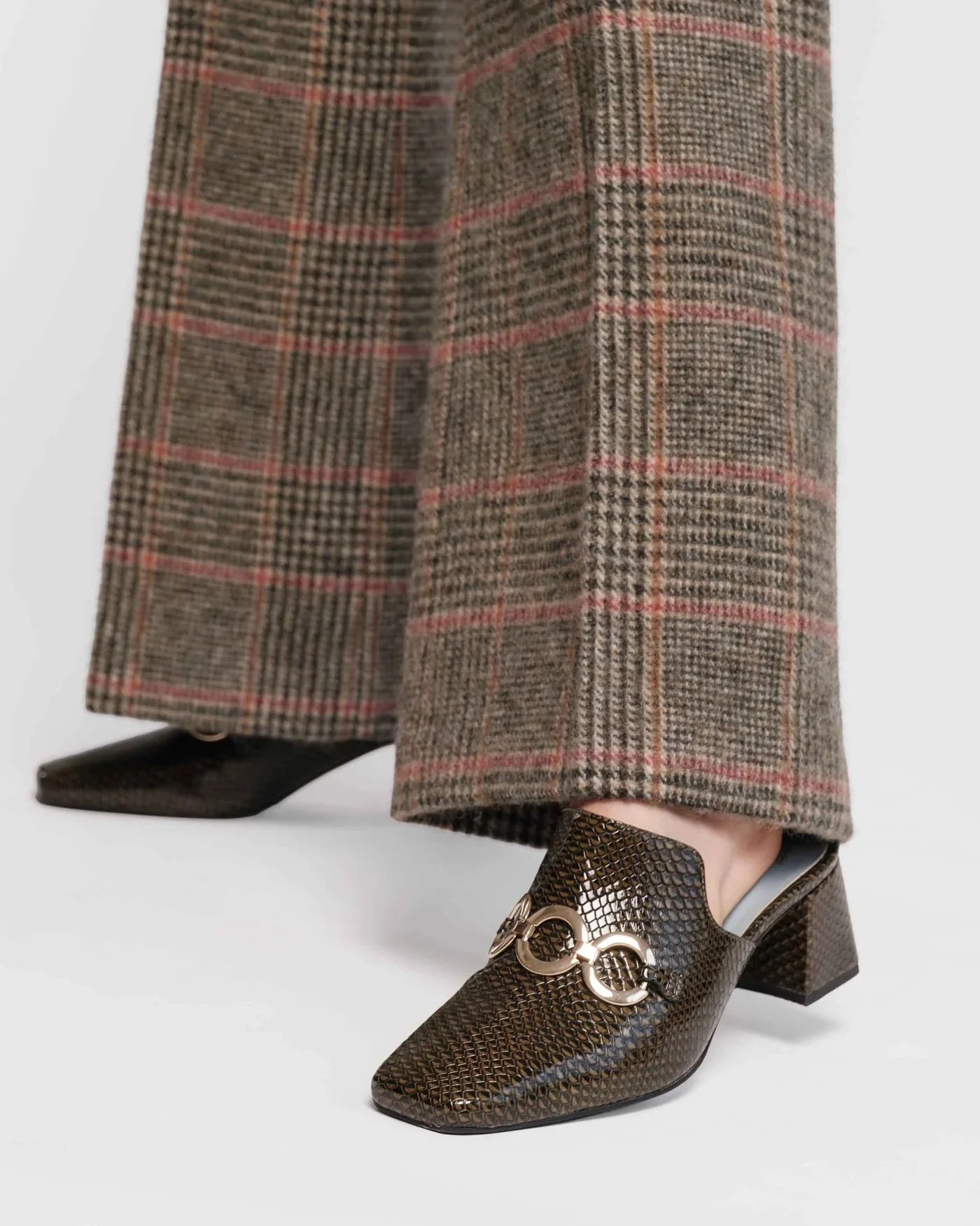 Frances Valentine Natty Mule - Olive - Image 2