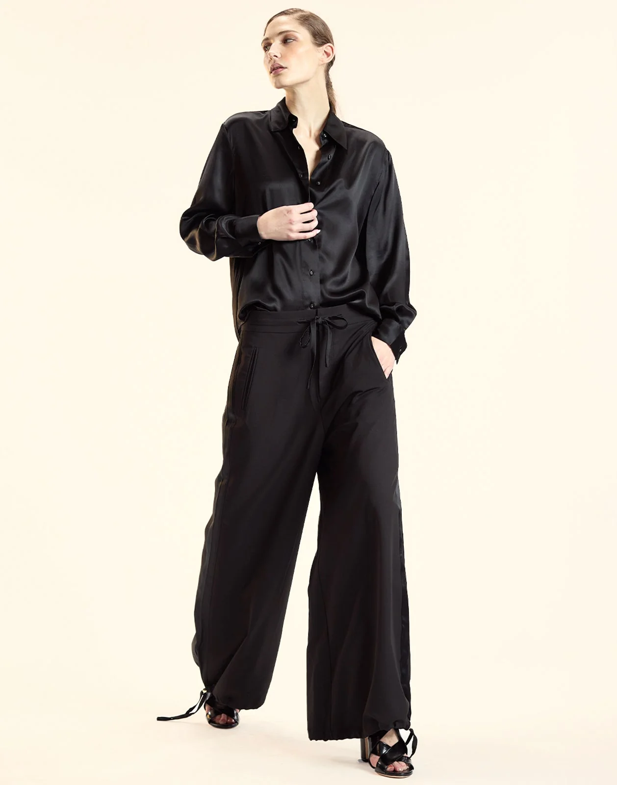 Cynthia Rowley Collectible Silk Shirt - Black - Image 4