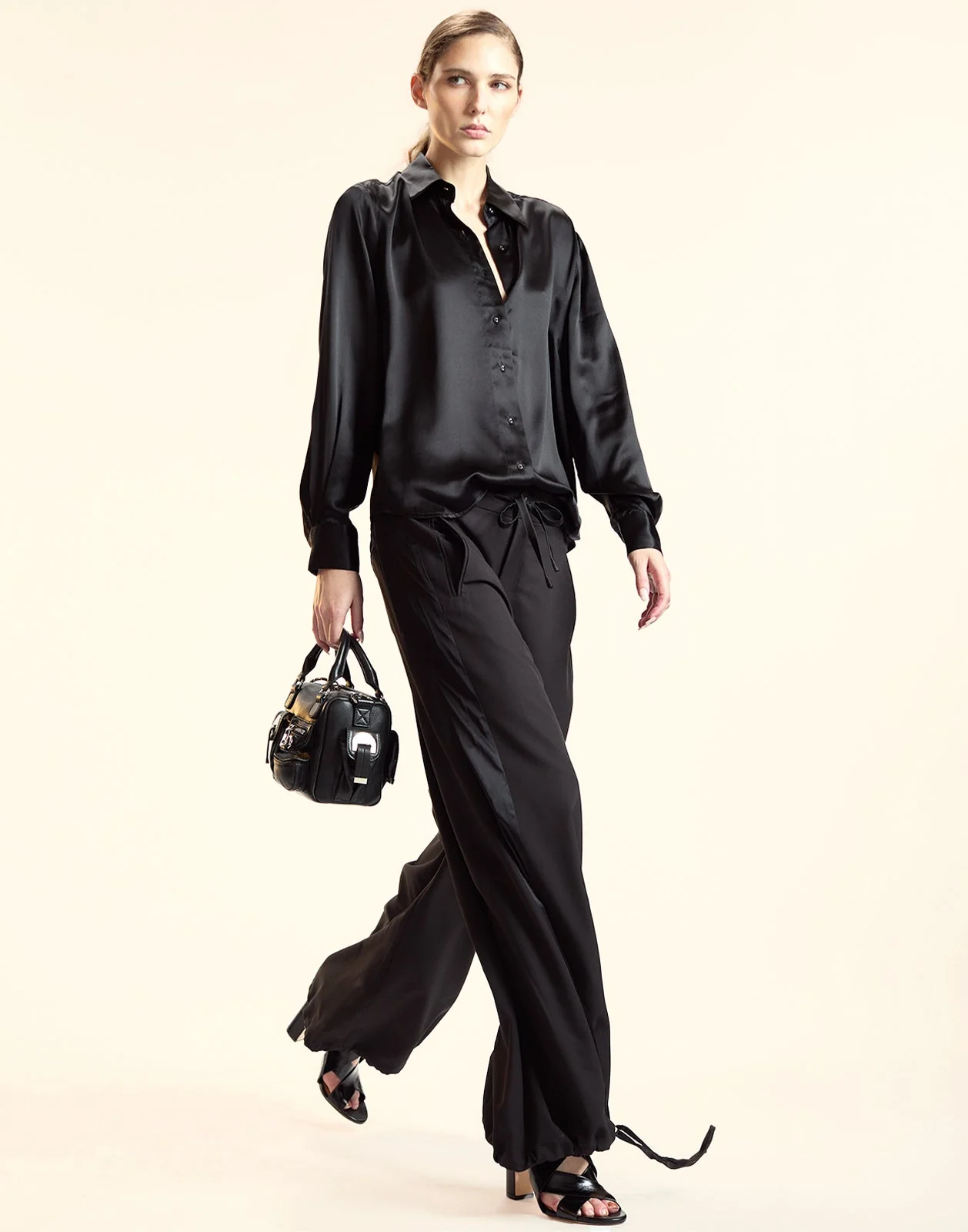 Cynthia Rowley Collectible Silk Shirt - Black - Image 5