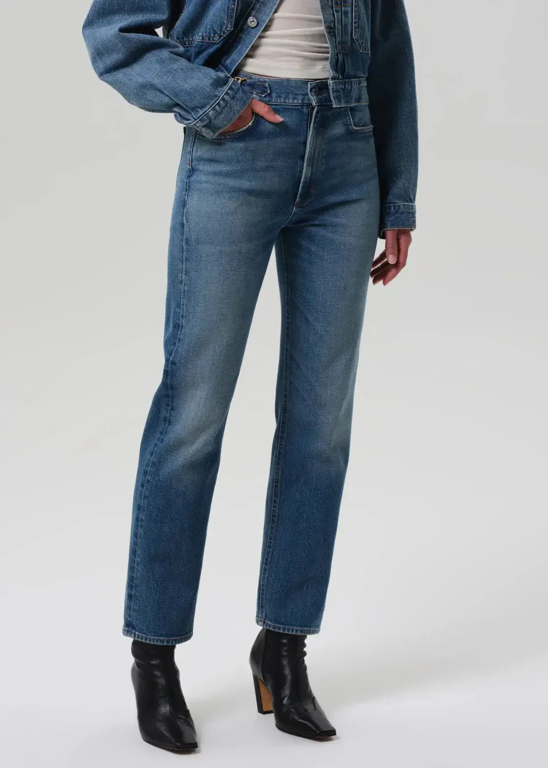 Citizens of Humanity Blaine High Rise Straight With Horsebit Jeans - Image 3