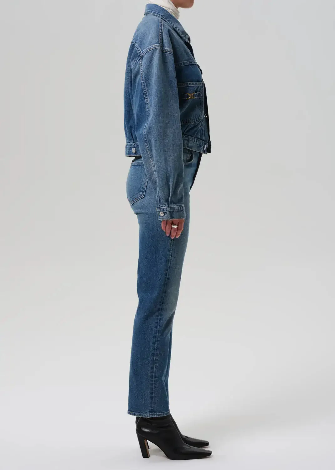 Citizens of Humanity Blaine High Rise Straight With Horsebit Jeans - Image 4