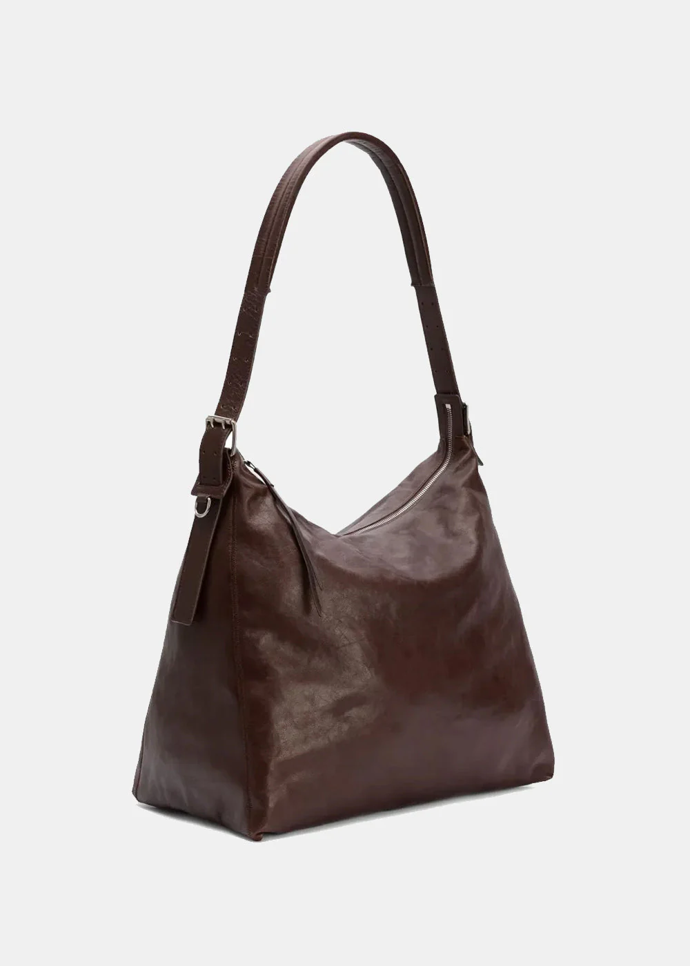 Lemaire Belted Hobo Bag - Espresso - Image 2
