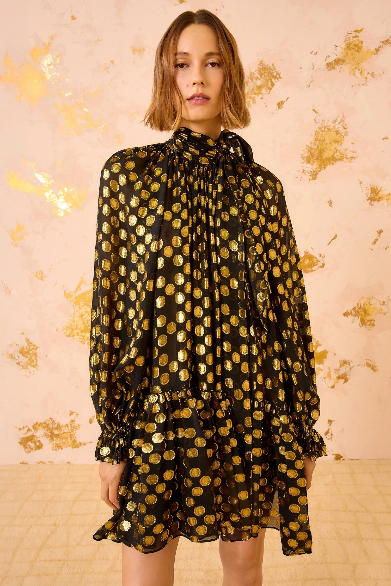 Ulla Johnson Loretta Silk Long Sleeve Mini Dress - Image 3
