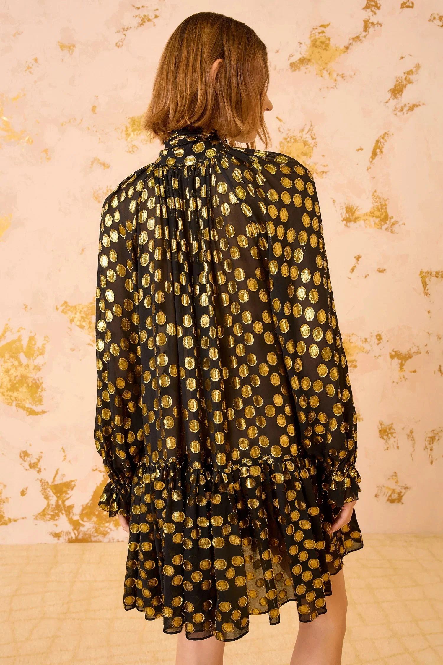 Ulla Johnson Loretta Silk Long Sleeve Mini Dress - Image 4