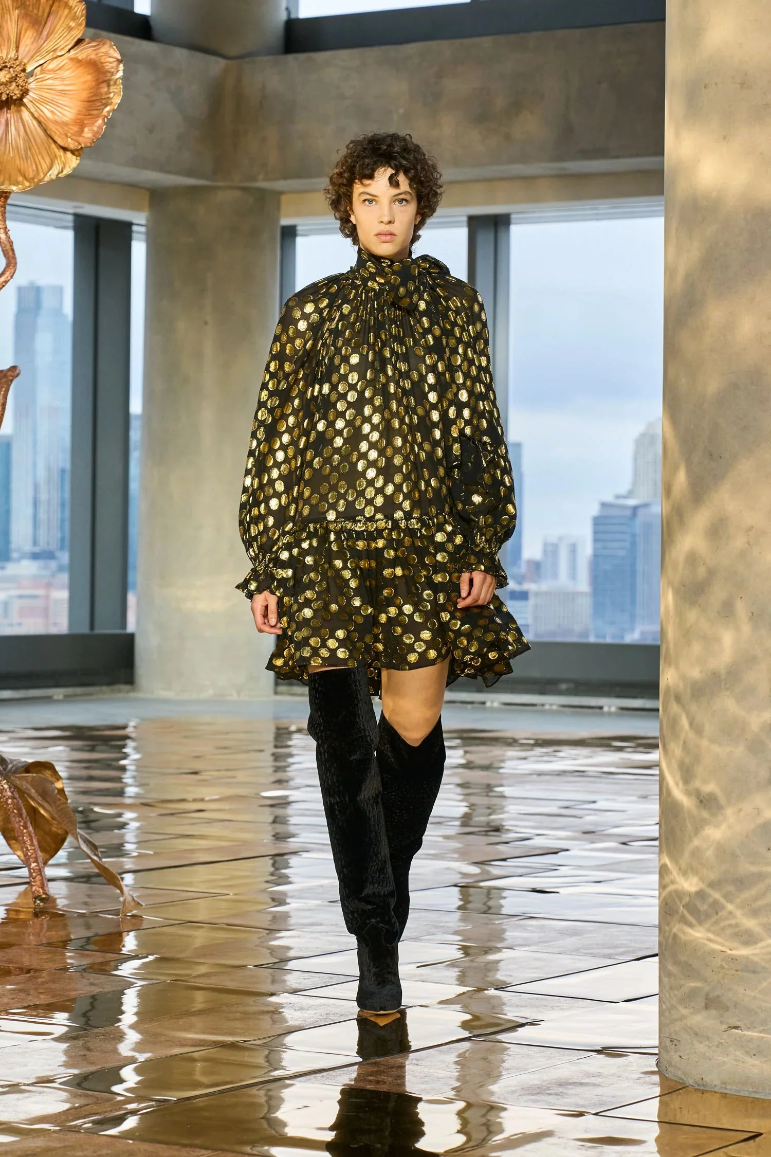 Ulla Johnson Loretta Silk Long Sleeve Mini Dress - Image 5