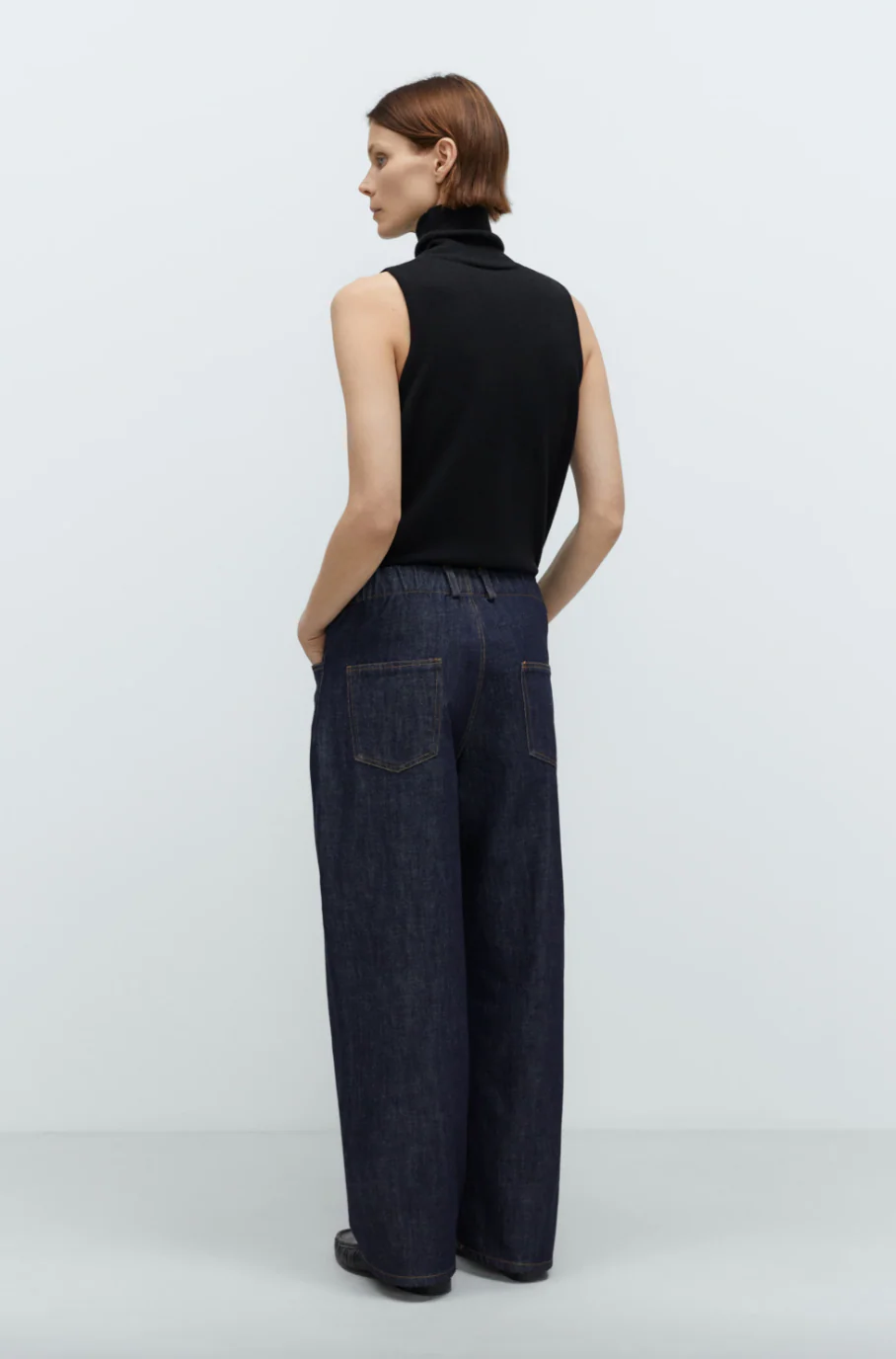 Cordera Denim Straight Pants - Indigo - Image 3