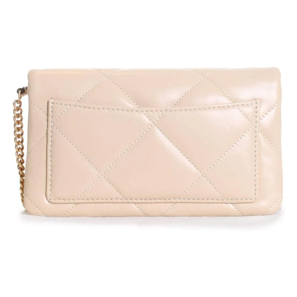 Tory Burch Kira Diamond Quilt Chain Wallet - Vanilla Soft Serve - Image 3