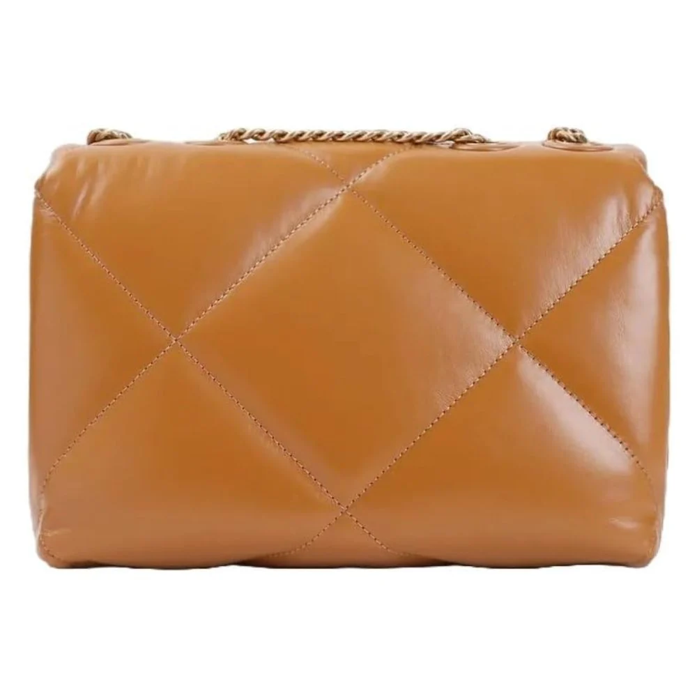 Tory Burch Kira Small Diamond Quilt Shoulder Bag - Classic Chestnut - Image 2