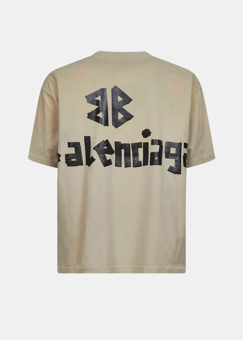 Balenciaga Tape Type Dry Jersey T-Shirt - Beige - Image 2