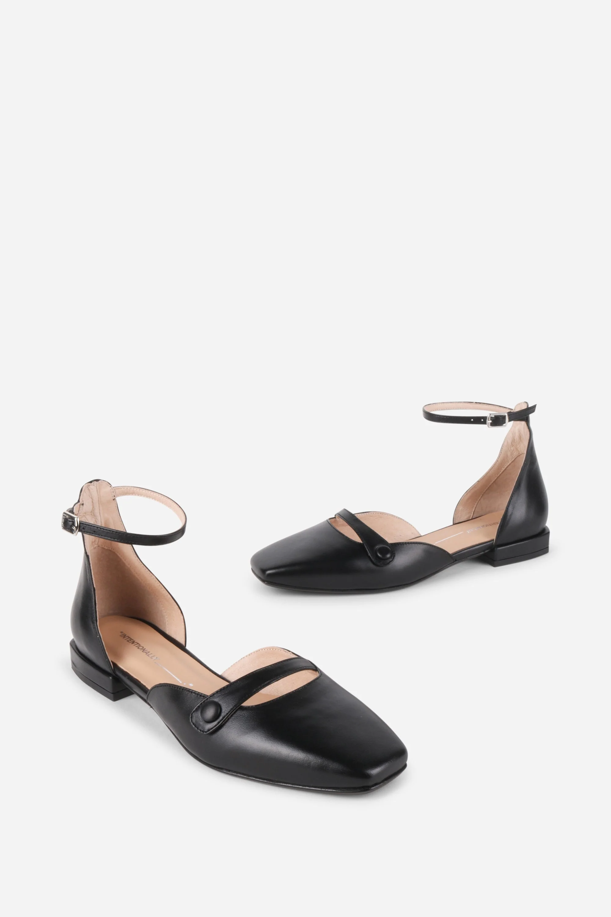 INTENTIONALLY __________. Iris Leather Mary Jane Flat - Image 2