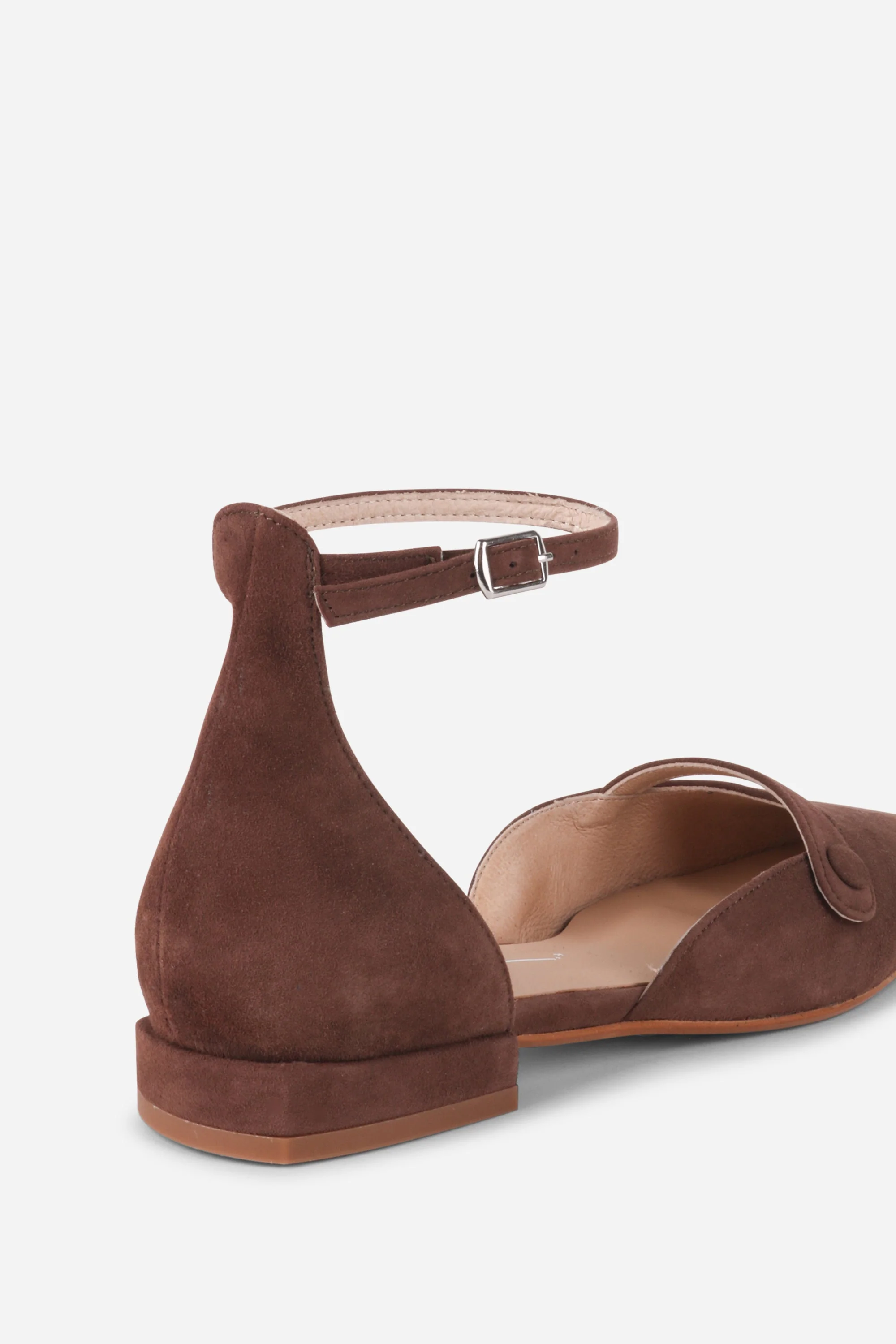 INTENTIONALLY __________. Iris Suede Mary Jane Flat - Chocolate - Image 5
