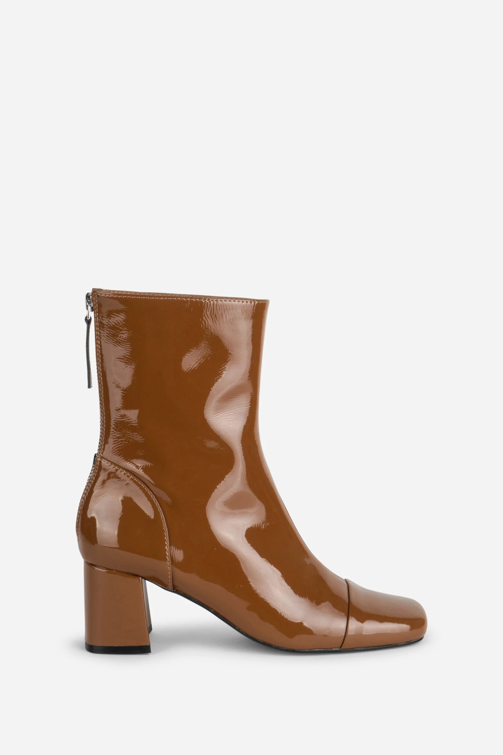 INTENTIONALLY __________. Mila Patent Leather Ankle Boot - Image 10