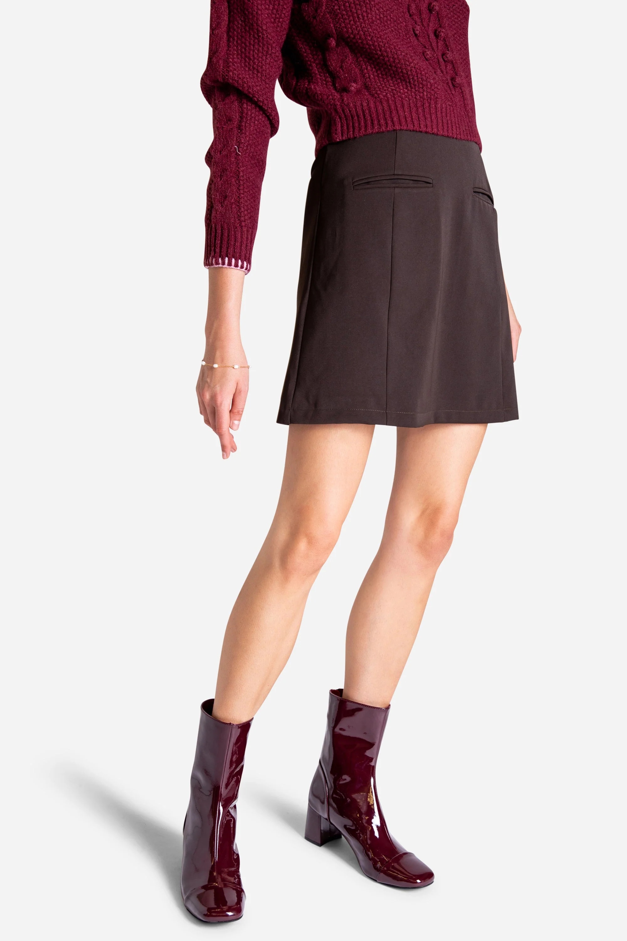 INTENTIONALLY __________. Mila Patent Leather Ankle Boot - Image 2