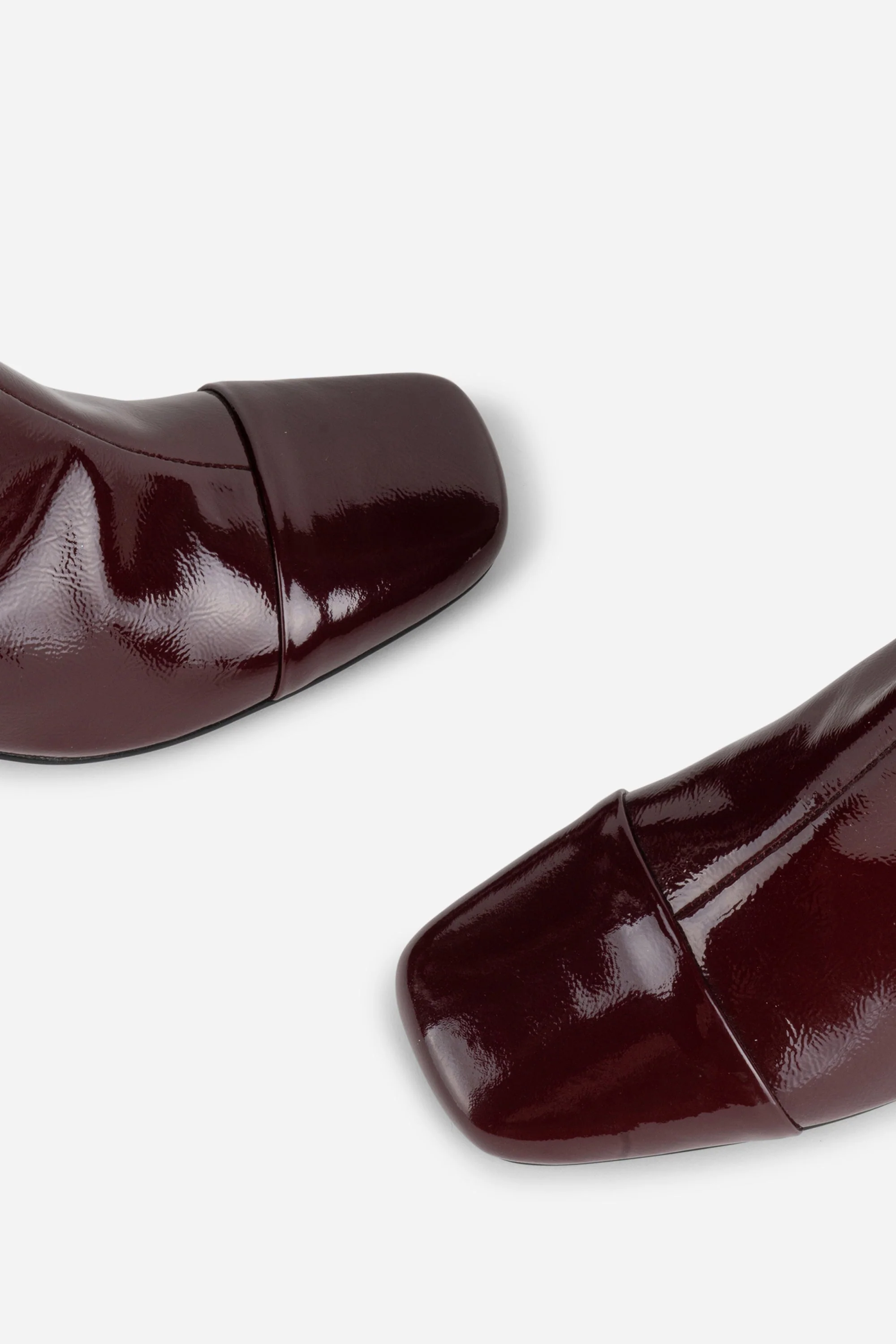 INTENTIONALLY __________. Mila Patent Leather Ankle Boot - Image 4