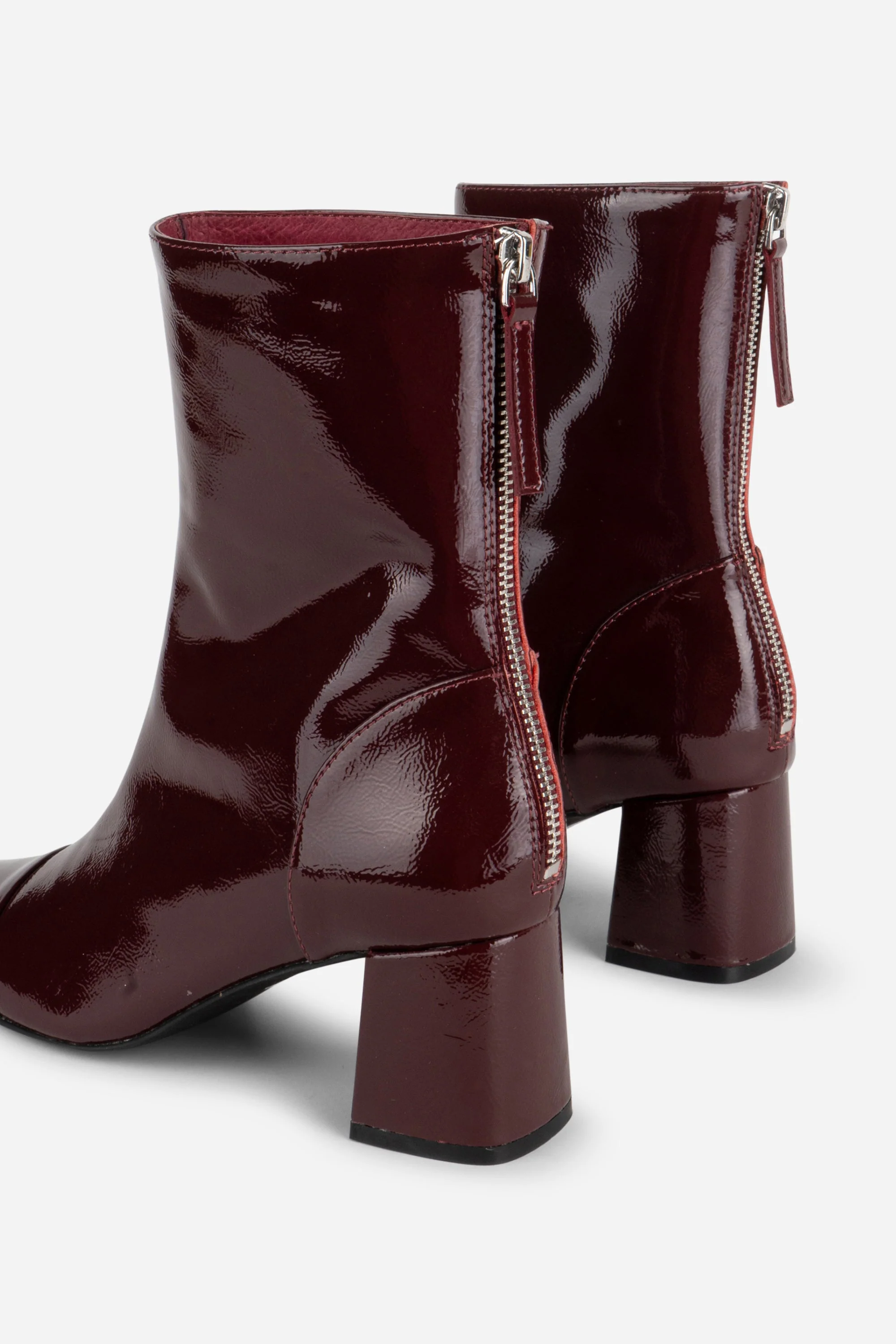 INTENTIONALLY __________. Mila Patent Leather Ankle Boot - Image 5