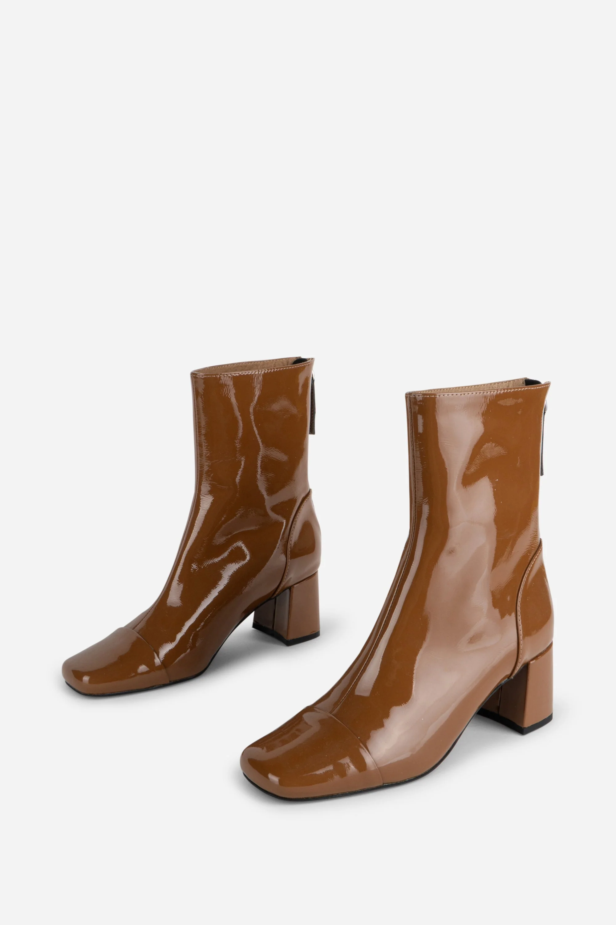 INTENTIONALLY __________. Mila Patent Leather Ankle Boot - Image 7