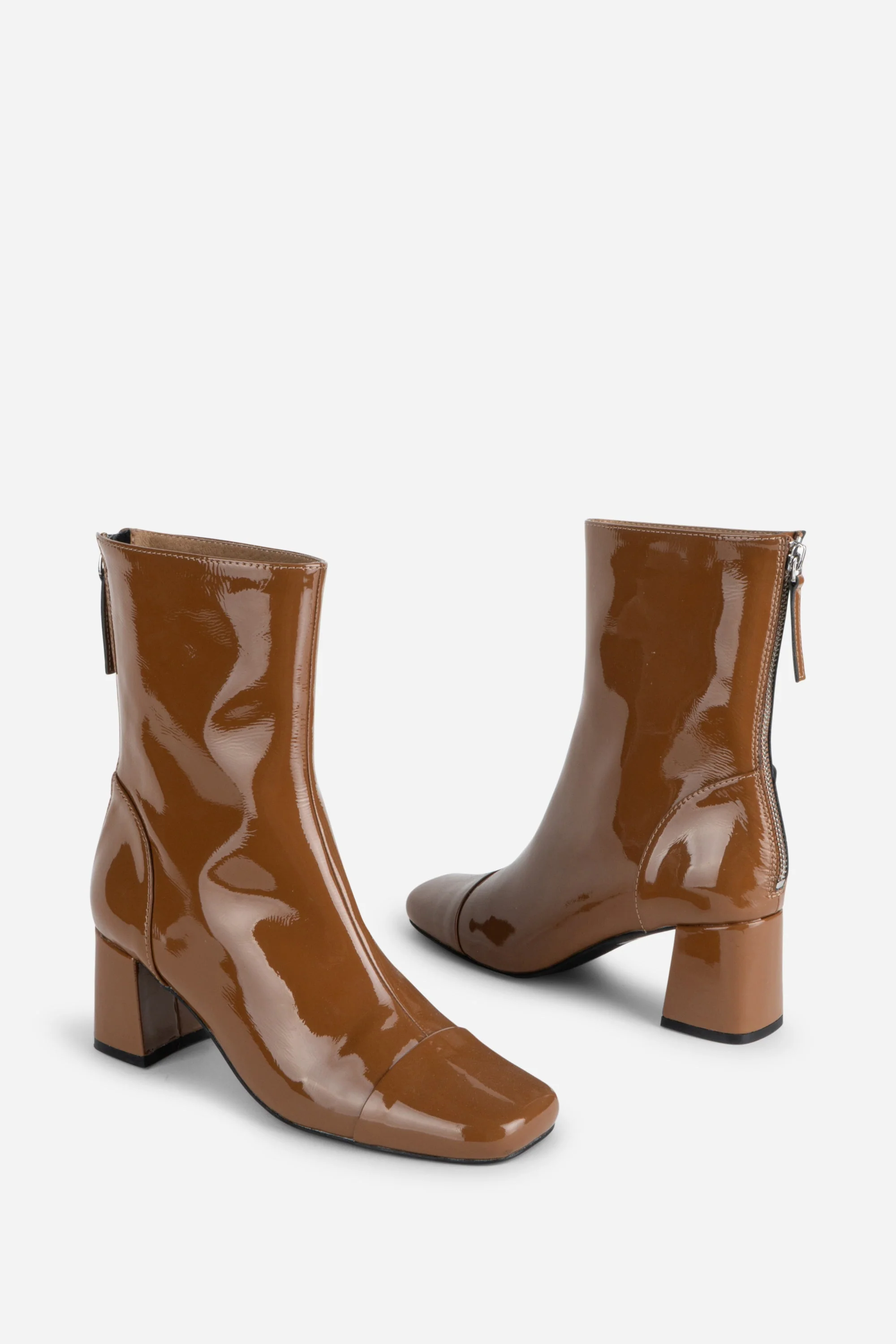 INTENTIONALLY __________. Mila Patent Leather Ankle Boot - Image 8