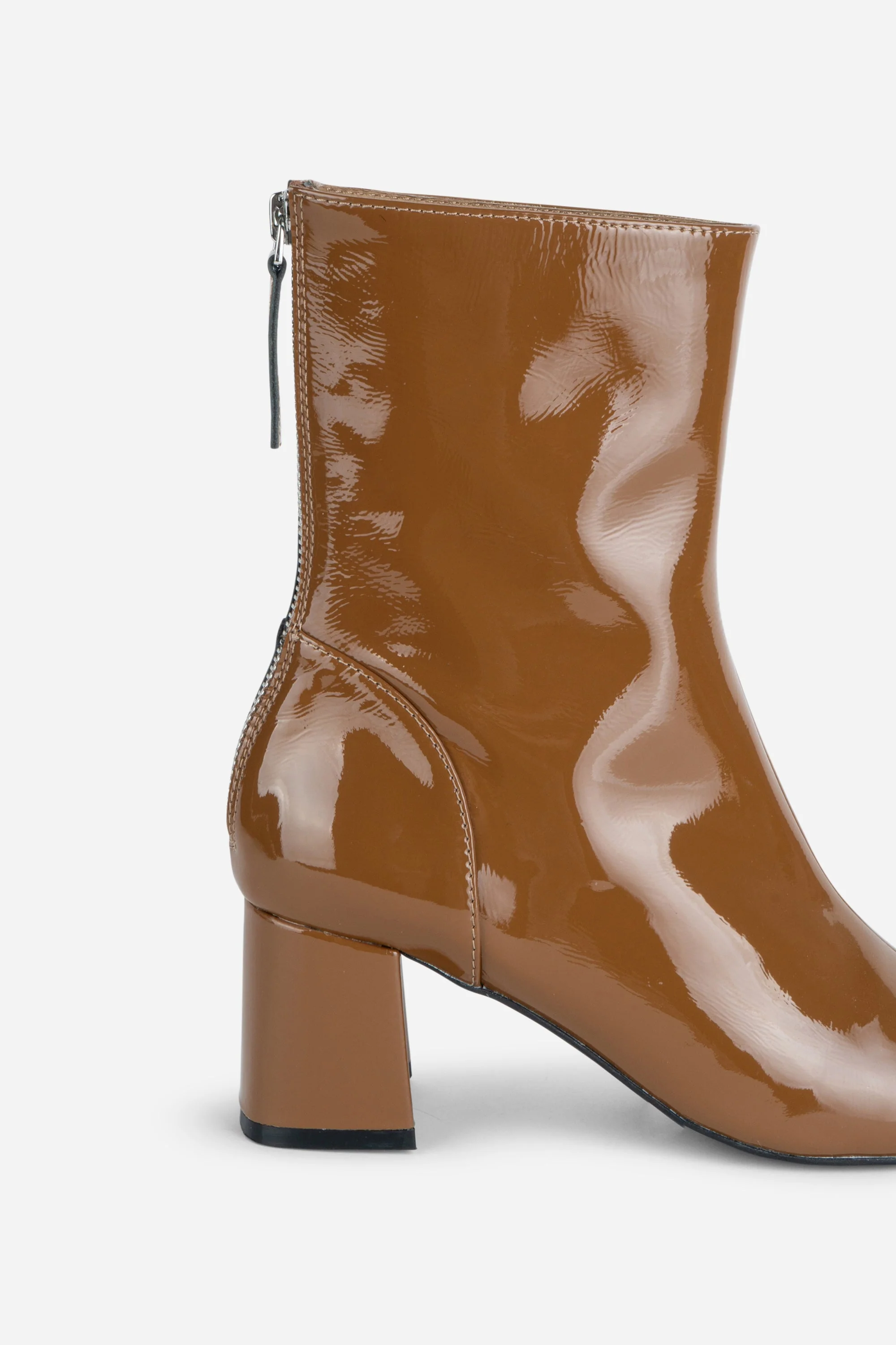 INTENTIONALLY __________. Mila Patent Leather Ankle Boot - Image 9