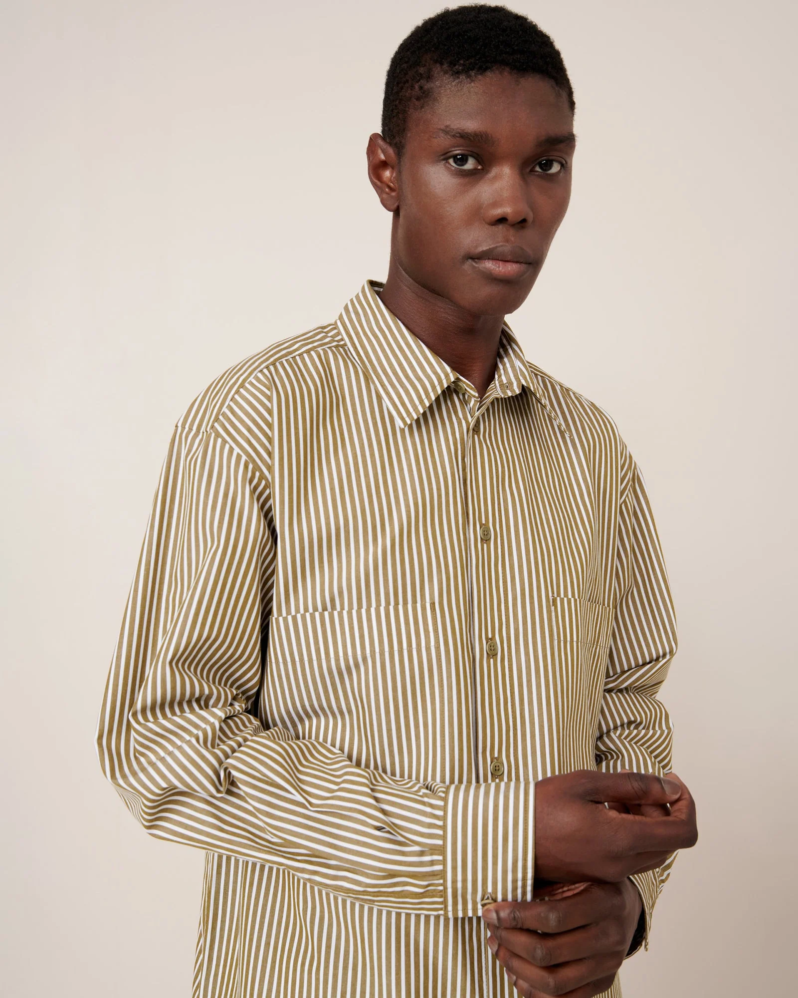 Kowtow Henry Shirt - Treetop Stripe - Image 2