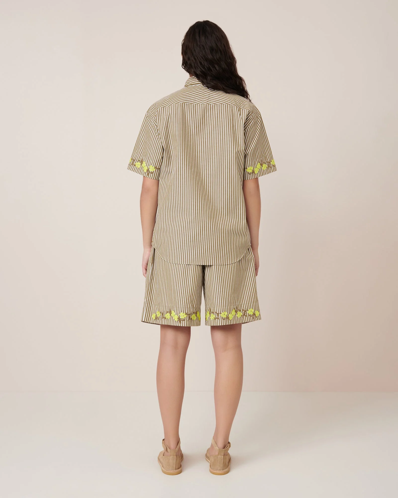 Kowtow Wildflower Shirt - Treetop Stripe - Image 2