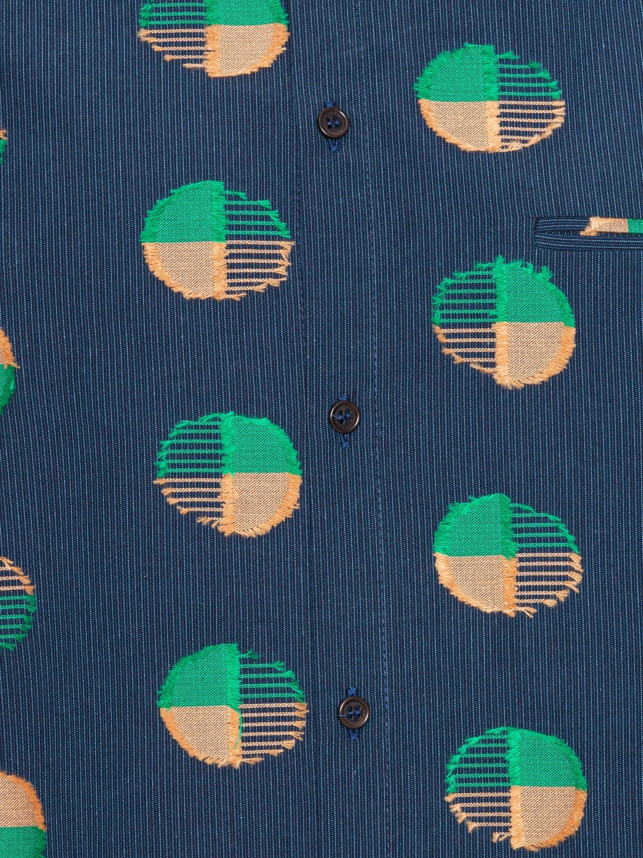 Henrik Vibskov Blou Shirt - Dots Coupe - Image 4