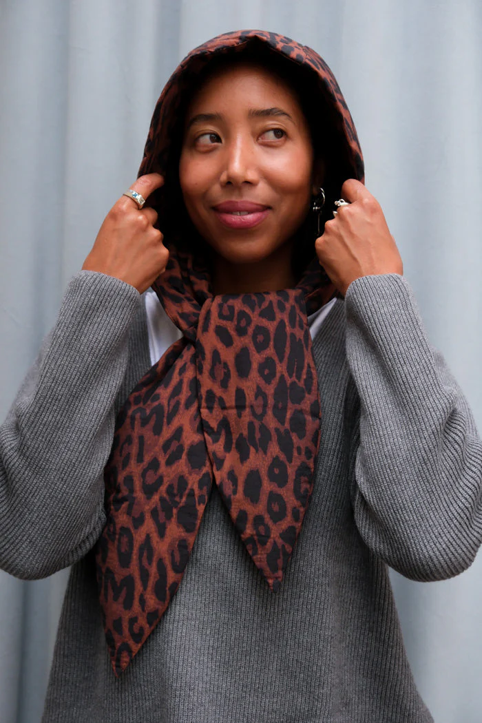 DAMSON MADDER Pearl Chocolate Leopard Puffer Jacket - Leopard - Image 15