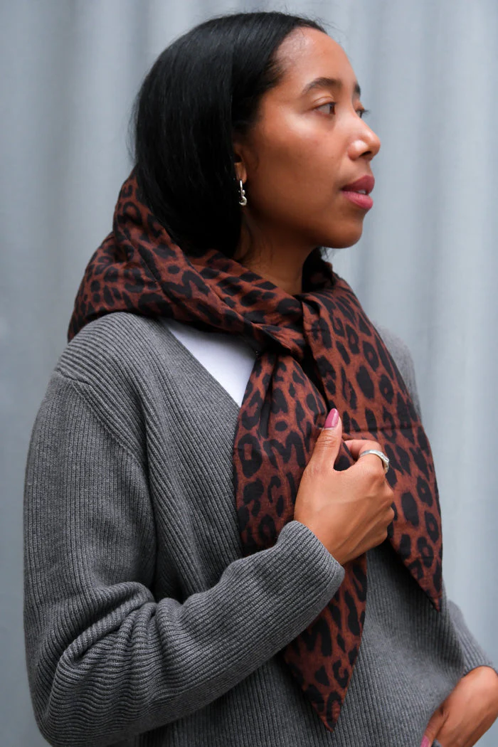 DAMSON MADDER Pearl Chocolate Leopard Puffer Jacket - Leopard - Image 17