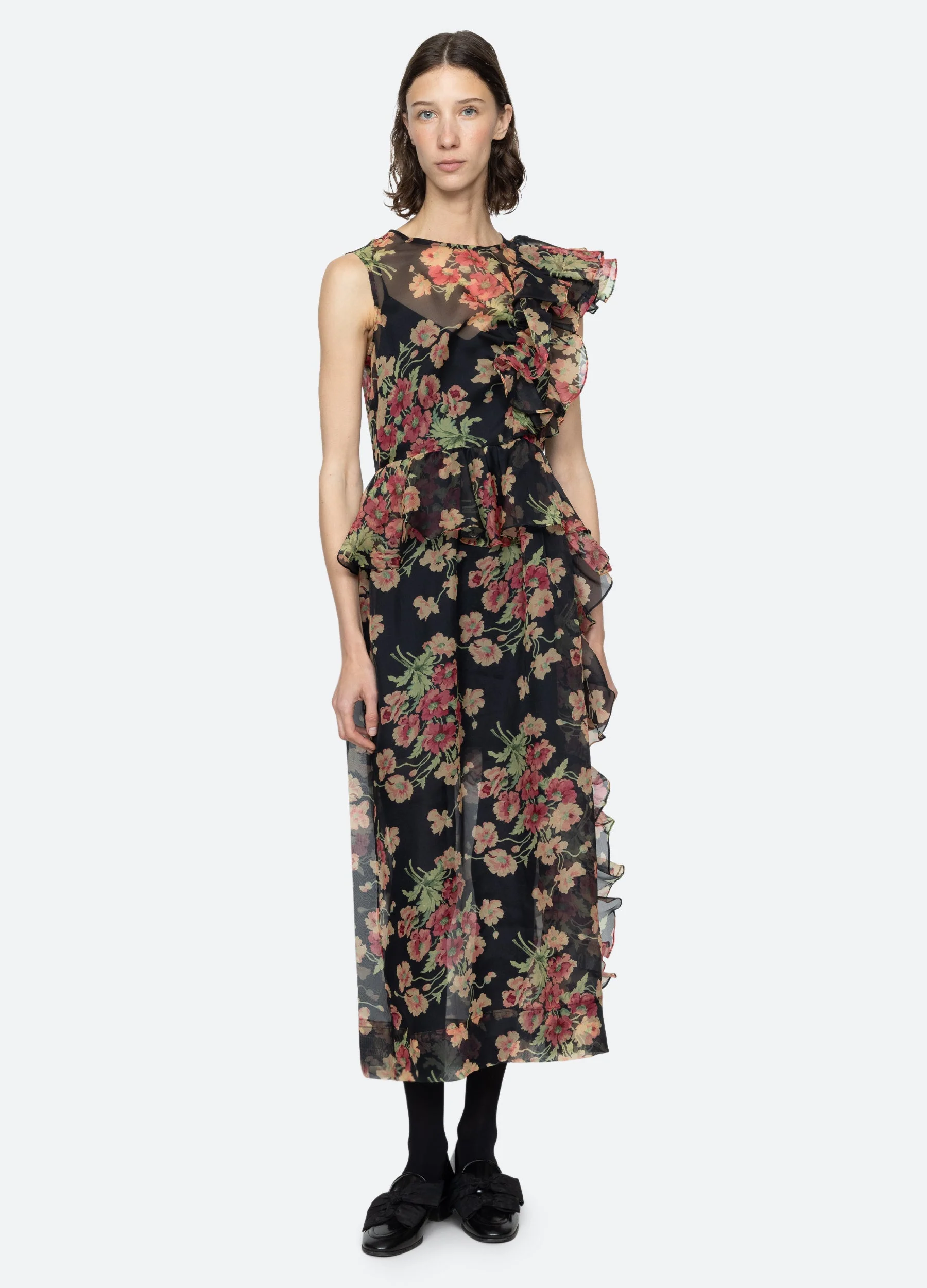 Sea NY Cornelia Midi Dress - Black - Image 2
