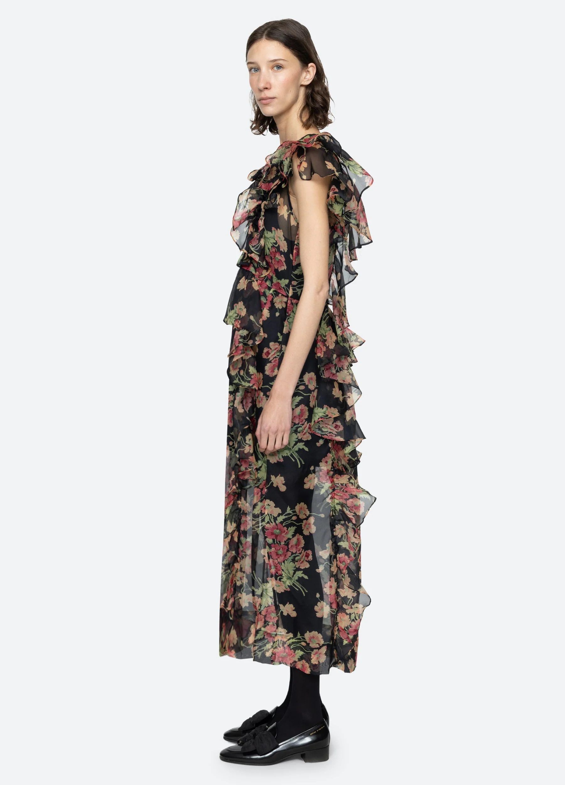 Sea NY Cornelia Midi Dress - Black - Image 4