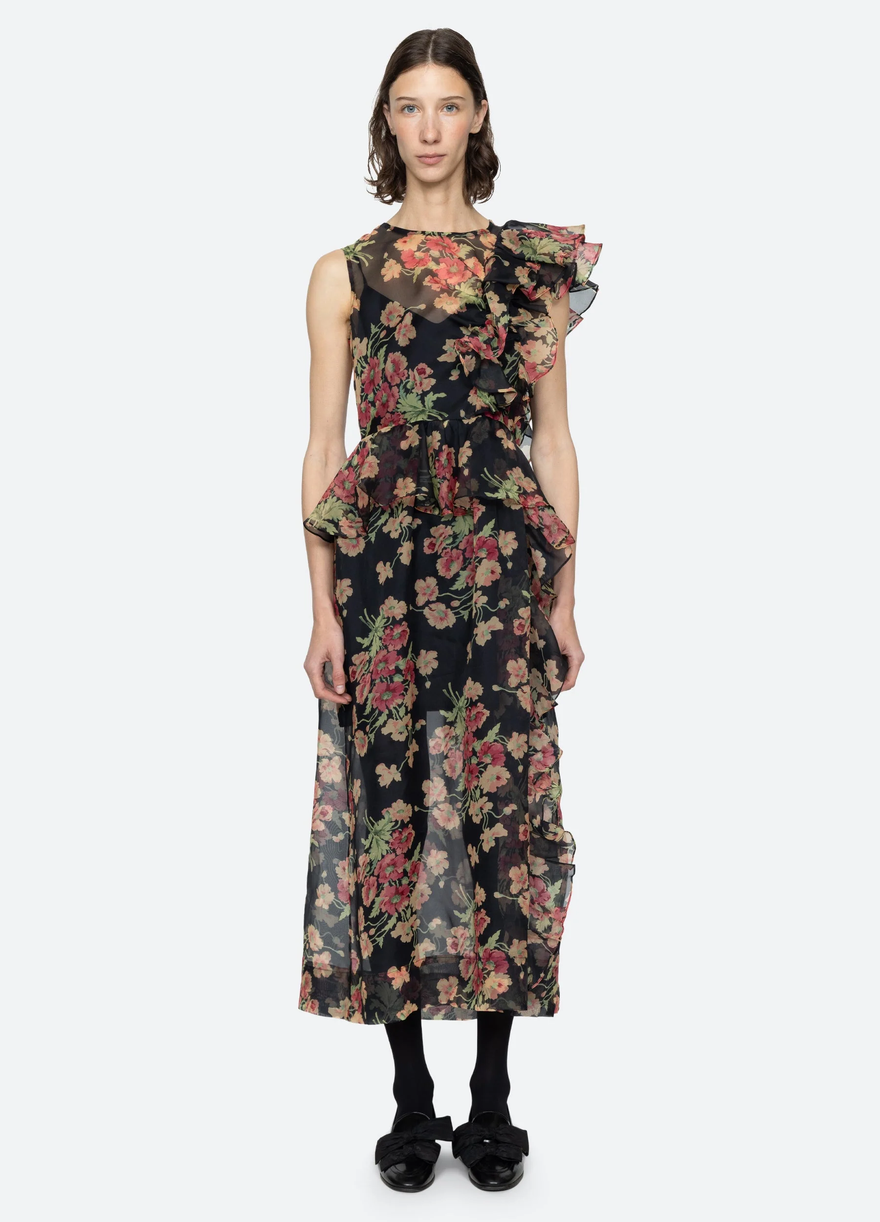 Sea NY Cornelia Midi Dress - Black - Image 7