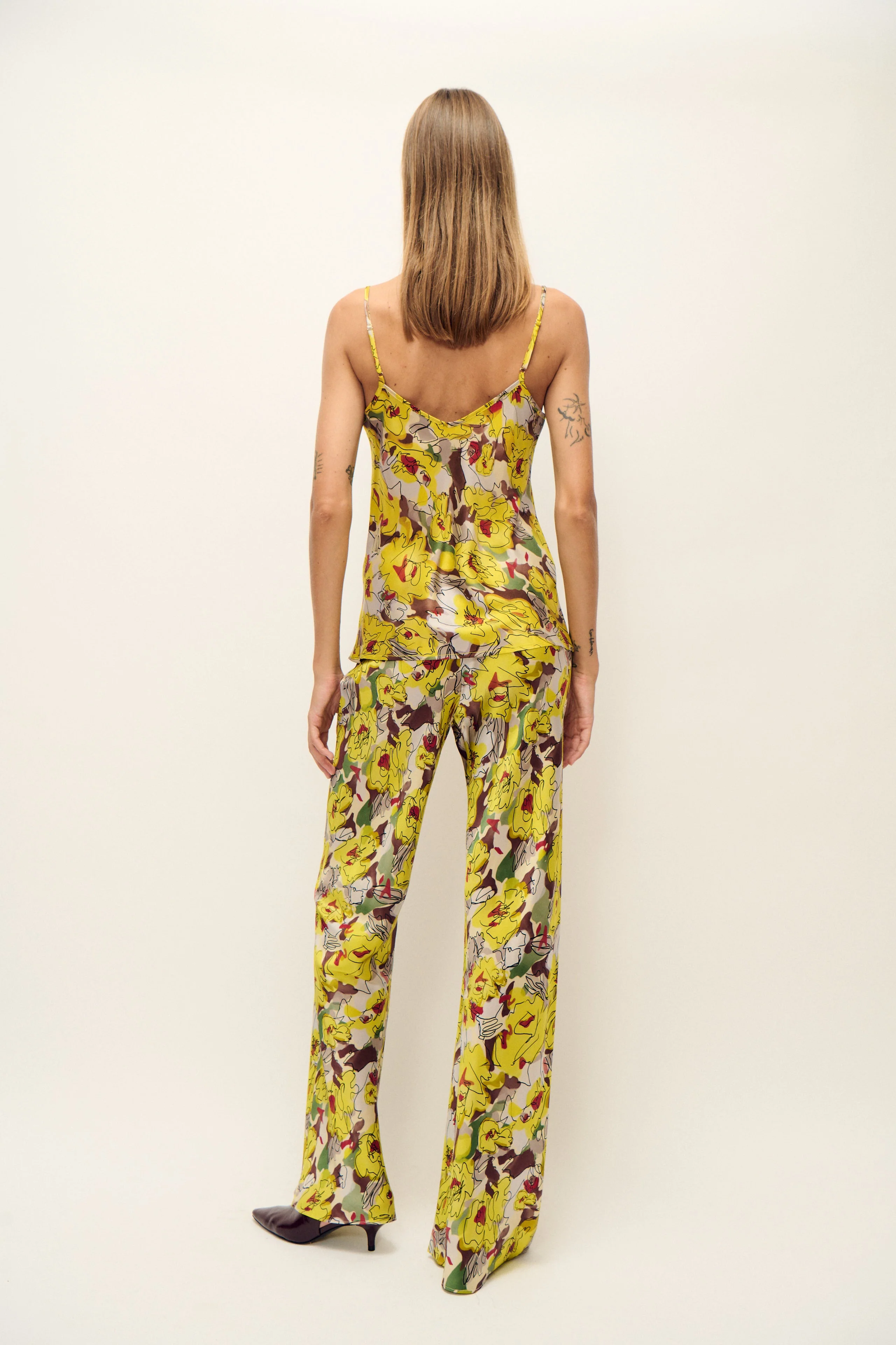 Silk Laundry Bias Cut Cami - Sunflower Floral - Image 3