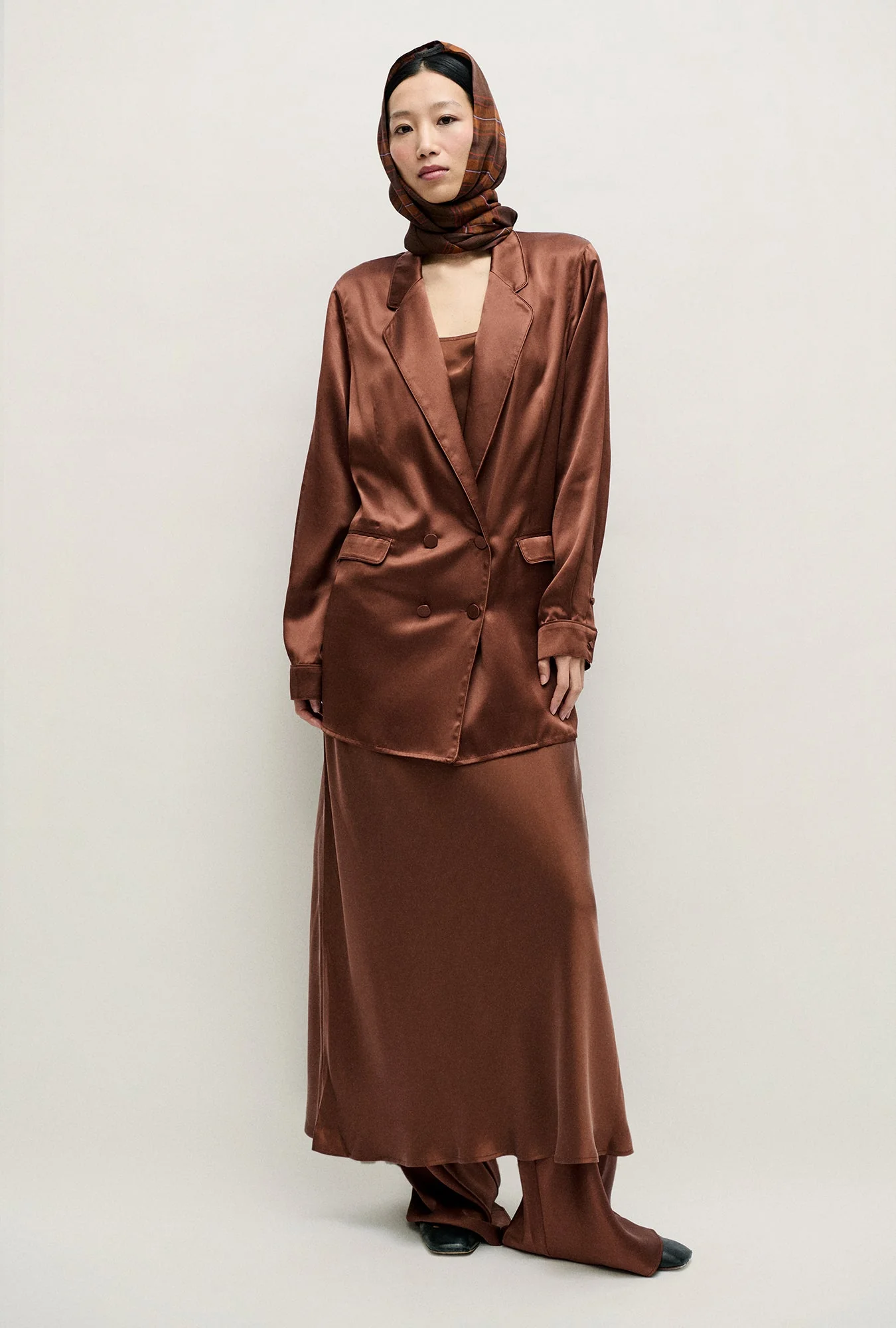 Silk Laundry Relaxed Blazer - Root - Image 2