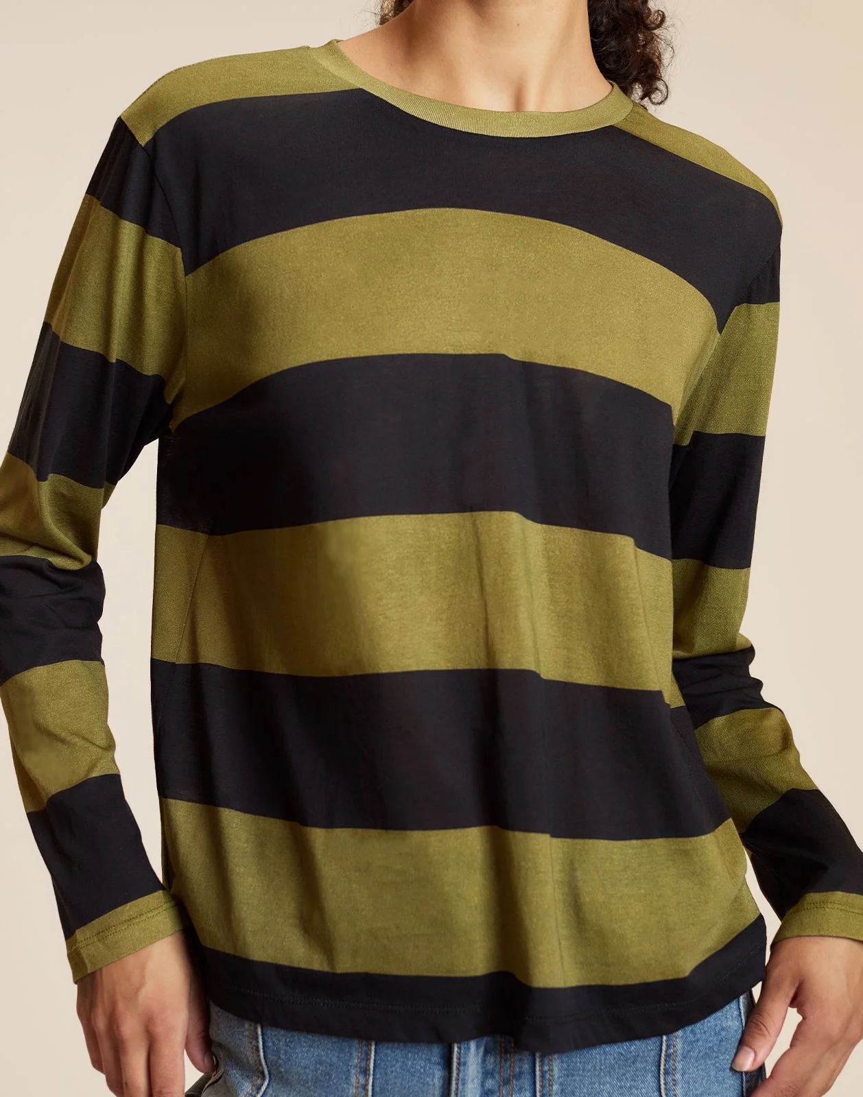 Cynthia Rowley Long Sleeve Everyday Tee - BLKOBR - Image 2