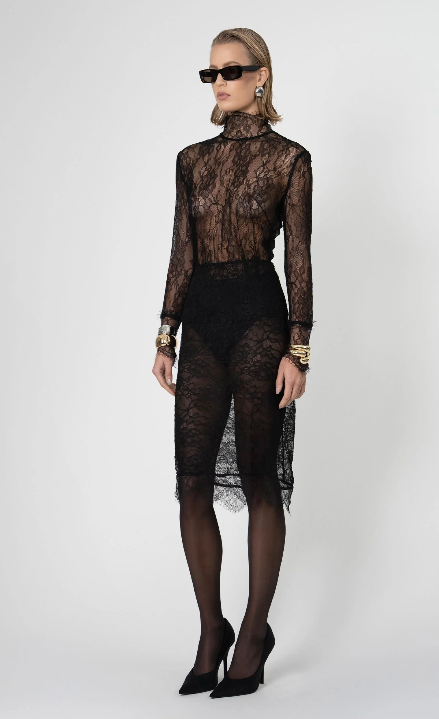 Nonchalant Label Stella Midi Skirt - Black - Image 2