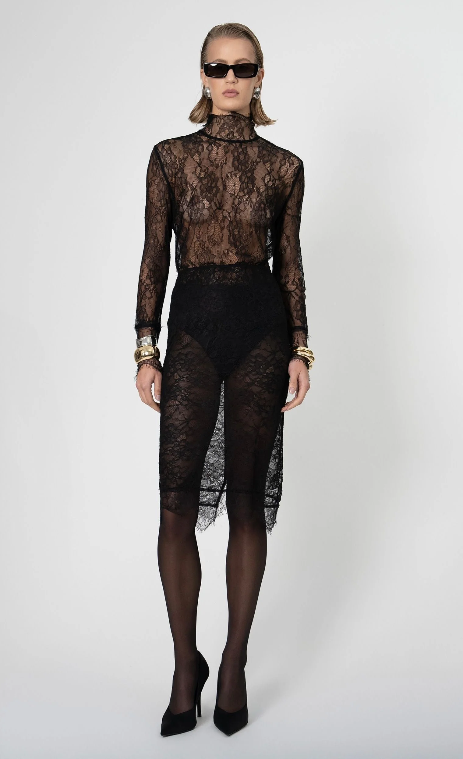 Nonchalant Label Stella Midi Skirt - Black - Image 3