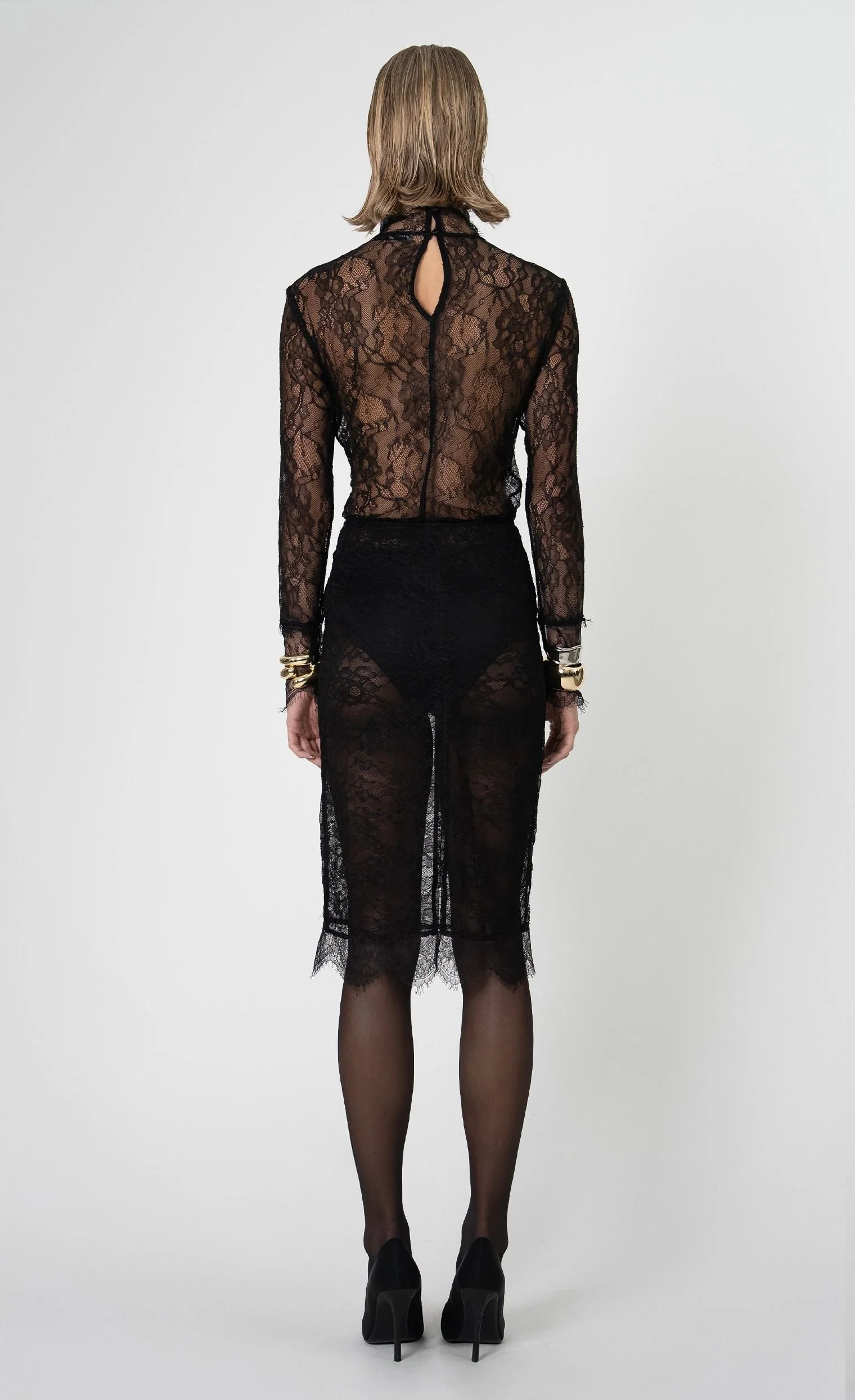 Nonchalant Label Stella Midi Skirt - Black - Image 4