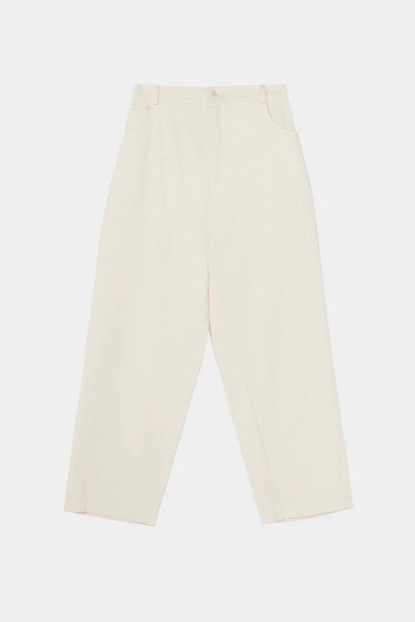 Cordera Cotton Straight Pants - Natural - Image 4