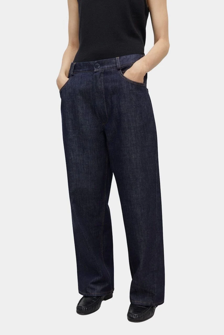 Cordera Denim Straight Pants - Indigo - Image 2
