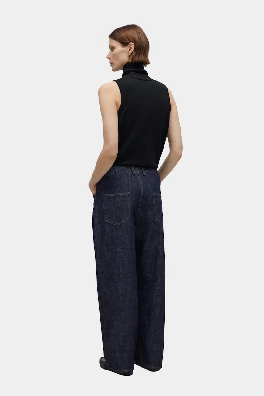 Cordera Denim Straight Pants - Indigo - Image 3