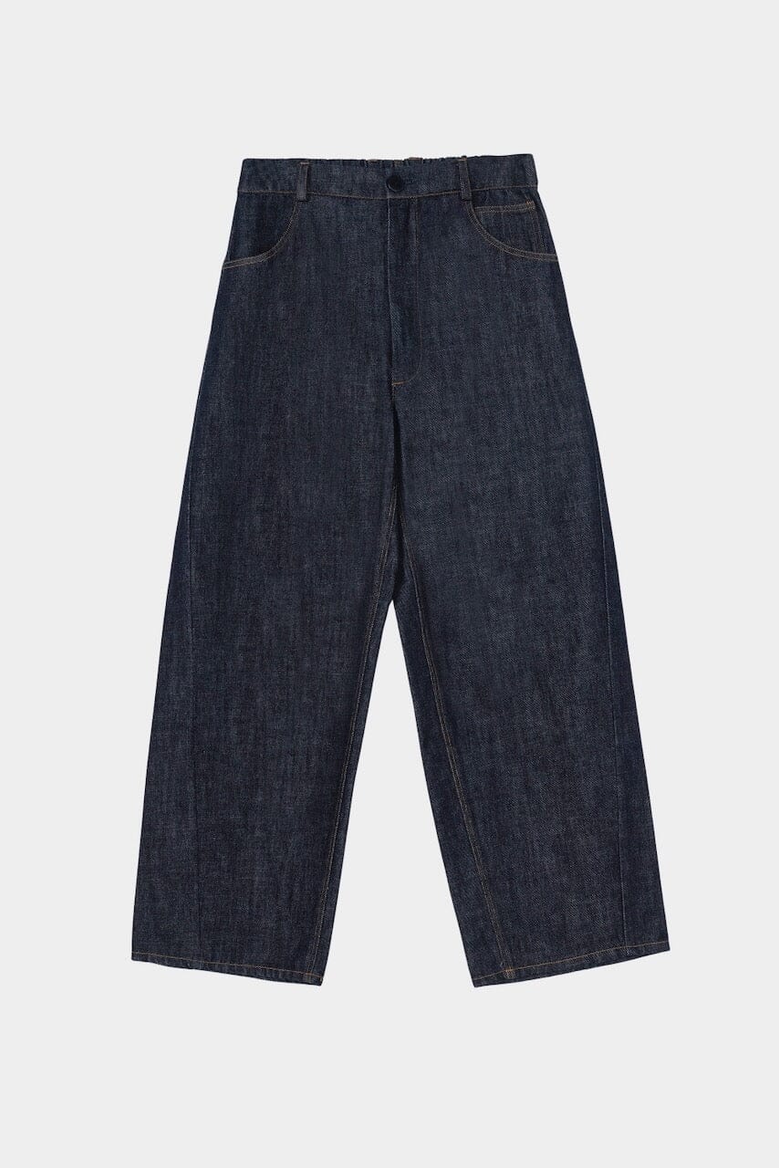 Cordera Denim Straight Pants - Indigo - Image 4