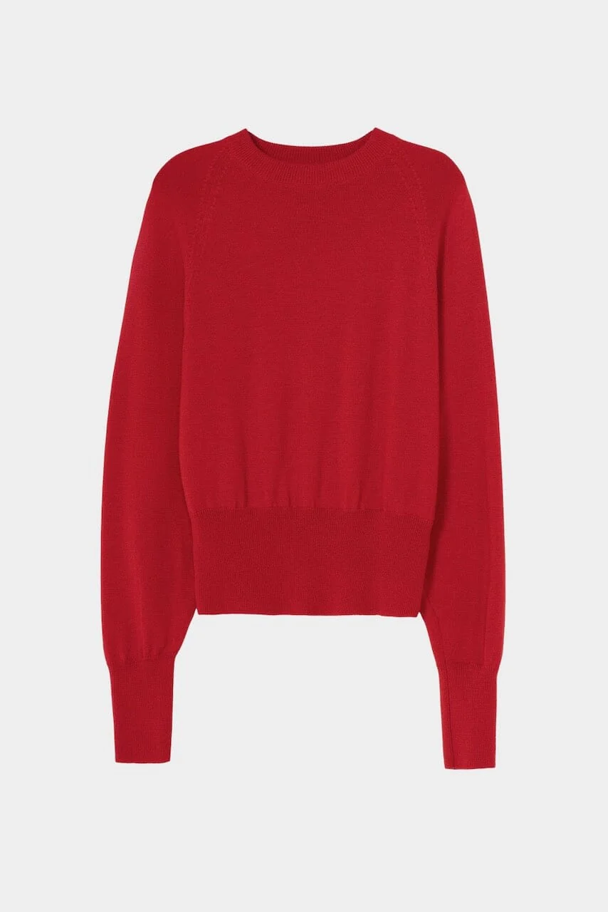 Cordera Merino Wool Sweater - Red - Image 4