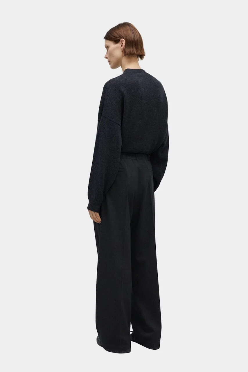Cordera Pleated Relaxed Pants - Anthracite - Image 3