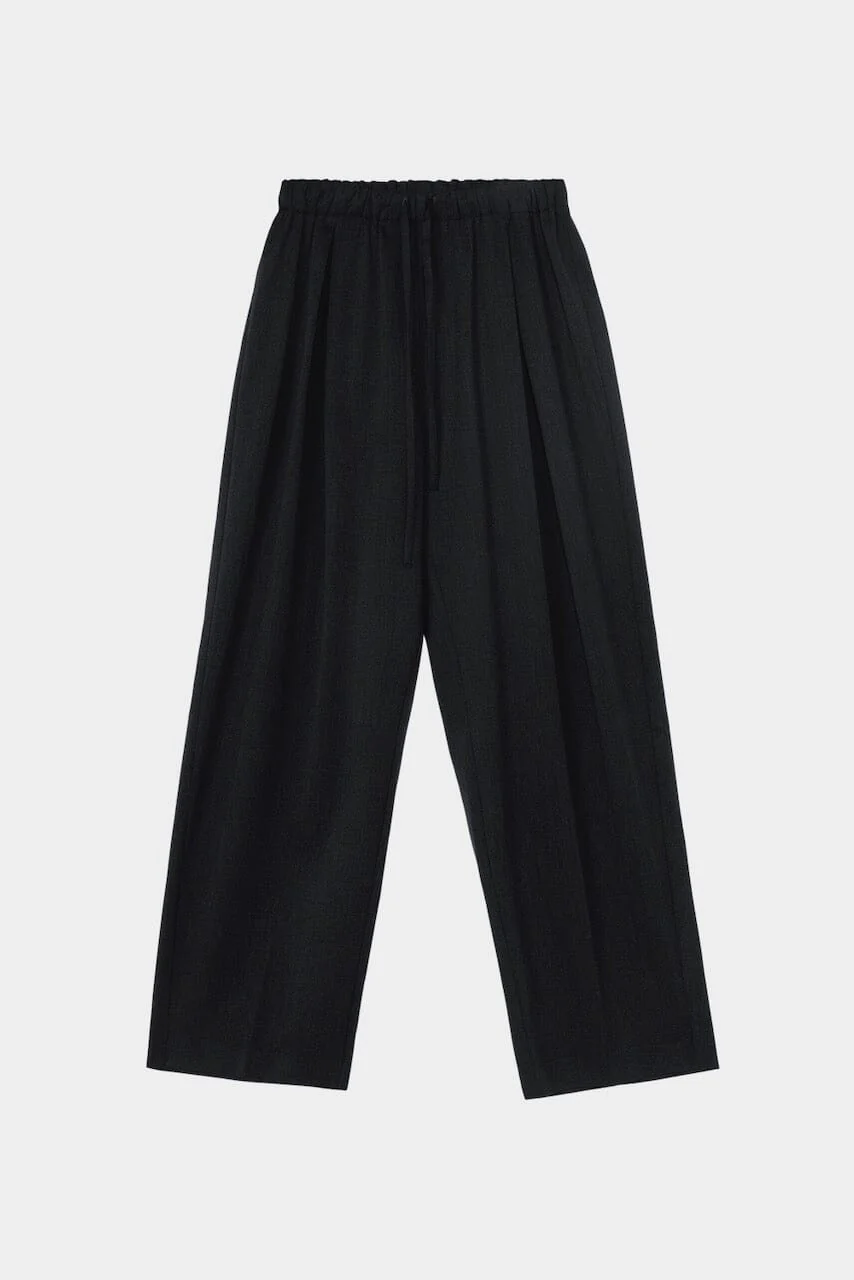 Cordera Pleated Relaxed Pants - Anthracite - Image 4
