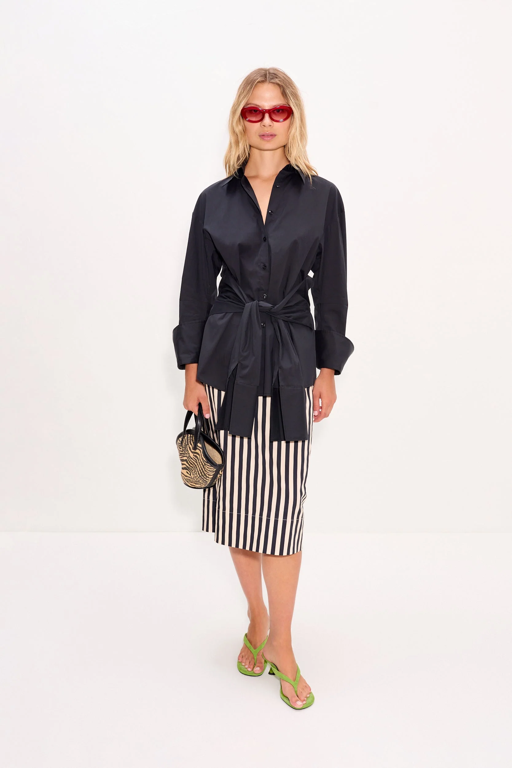 Simon Miller Inna Poplin Top - Black - Image 2