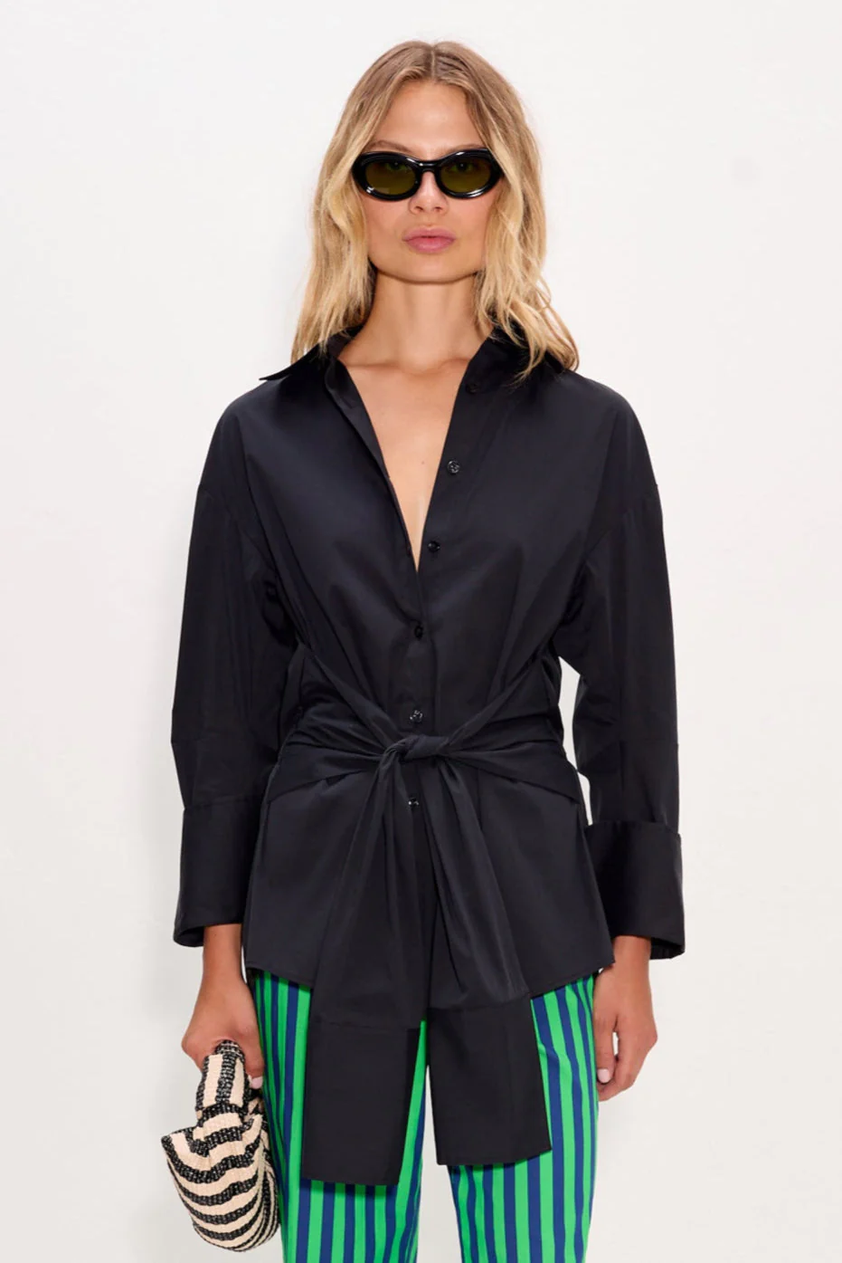 Simon Miller Inna Poplin Top - Black - Image 4