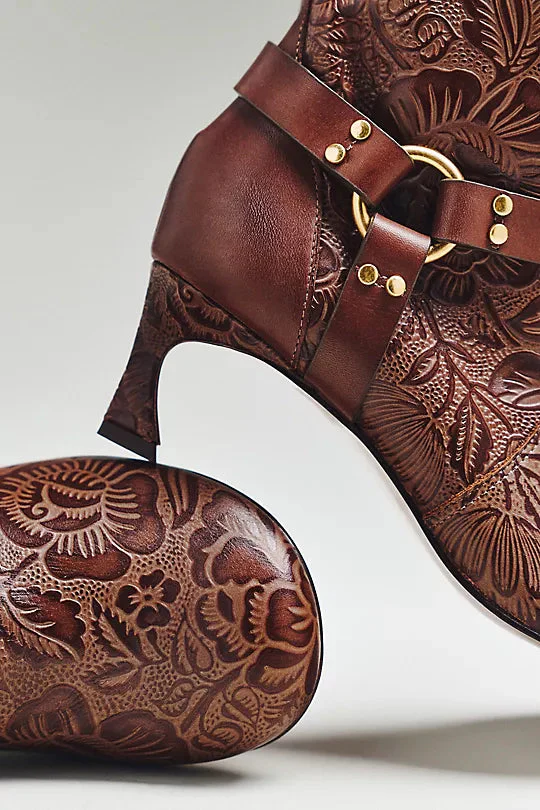 Farm Rio Harness Embossed Boot - Walnut - Image 3