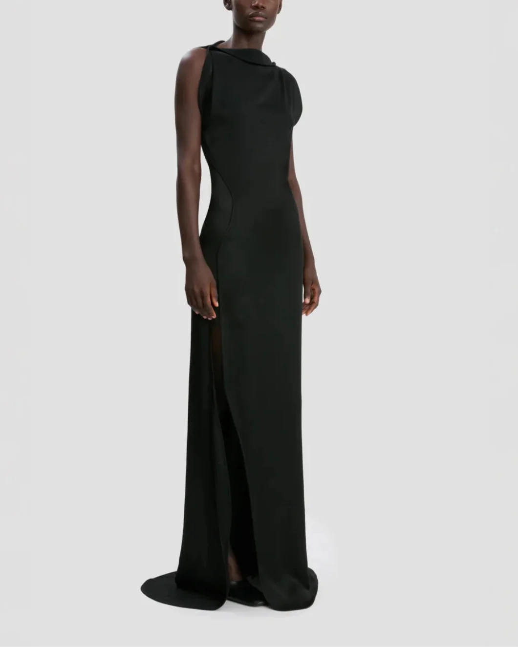 Victoria Beckham Split Side Dress - Black - Image 3