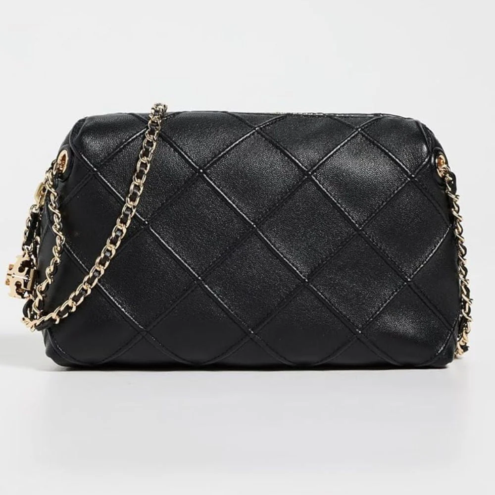Tory Burch Fleming Small Crossbody Bag - Black - Image 2