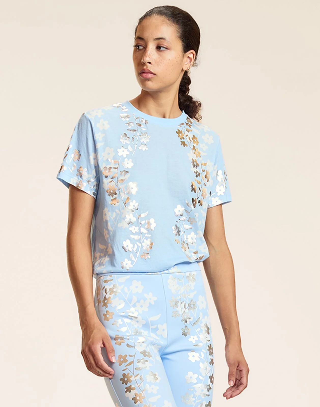Cynthia Rowley Foil Printed Tee - Blusil - Image 4
